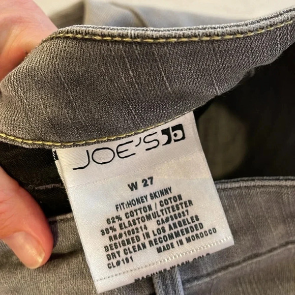 Joe's Jeans Trixie Honey Skinny Leg Womens 27 Gray Skinny Jeans‎ Mid Rise EUC - Picture 5 of 8